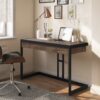 Erina - Small Desk - Rustic Natural Aged Brown - Image 7