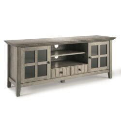 Acadian - TV Media Stand - Distressed Gray