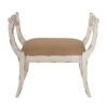 Harlow - Bench, Farmhouse / French Country Style Vanity Chair - Beige / White - Image 2