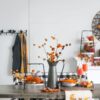 Acorn Spray, Botanicals Decor For Harvest Festival Fall Festival & Thanksgiving Table Decorations (Set of 6) - Yellow - Image 6