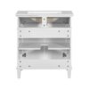 Bathroom Vanity With Ceramic Basin, Soft Close Door And Adjustable Shelves - White - Image 17