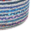 Margo - Round Pouf - Blue - Image 7