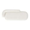 Aire - RAF Modern Rounded Chaise Lounge - Ivory White - Image 5