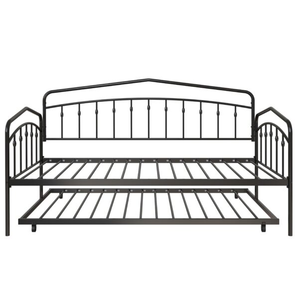 Fox - Twin Daybed With Twin Trundle - Black