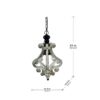 Farmhouse Chandeliar Distressed Pendant French Country Wood Chandelier For Living Room Foyer, Bulb Not Included - Antique Cream - Image 7