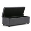 Castleford - Storage Ottoman - Slate Gray - Image 3