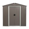 6Ft x 5Ft Outdoor Metal Storage Shed - Gray - Image 7