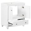 Bathroom Vanity With Sink, Combo, Cabinet With Doors And Drawer, Solid Frame And MDF Board - White - Image 13