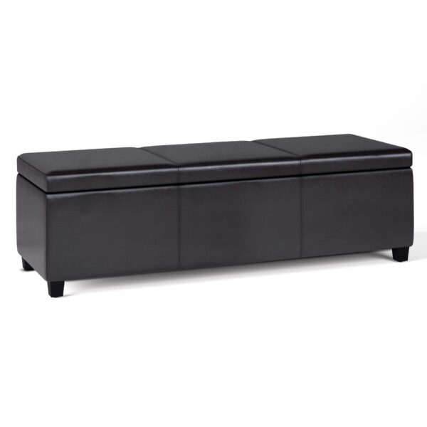 Avalon - Extra Large Storage Ottoman Bench - Tanners Brown