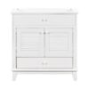 Bathroom Vanity Base Without Sink, Bathroom Cabinet With Two Doors And One Drawer - White - Image 9