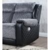 Alicia - Reclining Sofa Loveseat And Chair - Gray / Black - Image 10