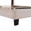 Queen Size Upholstered Platform Bed, Box Spring Needed - Beige - Image 6