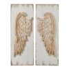 Feather Wing Wall Panels With Distressed, Rectangle Hanging Wall Art (Set of 2) - Multicolor - Image 2