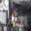 Halloween Gnome Decor (Set of 4) - Black / Gray / Orange - Image 14