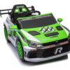 12V4A 20W*2 One Button Start, Forward And Backward, High And Low Speed, Music, Front Light, Power Display, Two Doors Can Open, 2.4G R / C, Seat Belt Four Wheel Absorber Kids Ride On Car - Green - Image 2