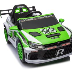 12V4A 20W*2 One Button Start, Forward And Backward, High And Low Speed, Music, Front Light, Power Display, Two Doors Can Open, 2.4G R / C, Seat Belt Four Wheel Absorber Kids Ride On Car - Green