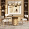 Louise - Split Back Upholstered Dining Side Chair (Set of 2) - Travertine Beige - Image 6