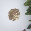 Succulent Wall Plaque Resin - Gold - Image 6