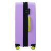 Hardshell Luggage Sets 3 Pieces Contrast Color Suitcase With Spinner Wheels And Tsa Lock 20" 24" 28" Available - Purple - Image 5