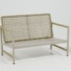 4 Pieces Patio Furniture Set, PE Rattan Wicker With Washable Cushion And Tempered Glass Tabletop, Conversation Furniture For Garden Poolside Balcony - White / Natural - Image 20