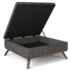 Owen - Square Coffee Table Storage Ottoman - Ebony - Image 3