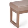 Milltown - Footstool Small Ottoman Bench - Ash Blonde - Image 4