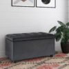 Cosmopolitan - Storage Ottoman - Distressed Black - Image 8