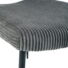 Modern Dining Chair (Set of 2) Fabric Upholstered With Black Metal Legs, Home And Bedroom Use - Gray - Image 10