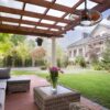 20" Downrod Mount Ceiling Fan LED 18W 3 Cct 5 ABS Blades DC Motor With Hanging And Hook For Outside Patios Pergola - Black - Image 6