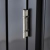 Outdoor Storage Shed, Metal Steel Garden Shed With Single Lockable Door, Small Shed Outdoor Steel Utility Tool Shed For Backyard Patio Garden Lawn - Black - Image 14