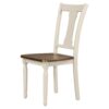 6 Piece Dining Set Classic Wooden Table And 4 Chairs With Bench For Kitchen Dining Room - Brown / Cottage White - Image 10