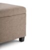 Avalon - Storage Ottoman Bench - Fawn Brown - Image 5