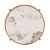 21.65" Modern High-End Charm: Pandora Sintered Stone End Table, Small Coffee Table - Gold - Image 8