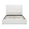 Miramar - Queen Cushion Back Headboard Platform Bed Frame - Antique White - Image 2