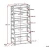 Acadian - Ladder Shelf Bookcase - White - Image 2