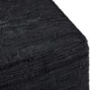 Fredrik - Square Pouf - Black - Image 2