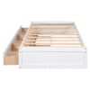 Twin Size Platform Storage Bed With 3 Drawers - White - Image 8