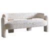Boucle Upholstery Modern Sofa For Living Room - Beige - Image 2