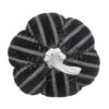 Stripe Pumpkin Decor, For Holiday Halloween Decoration - Black / White - Image 4