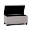 Dover - Storage Ottoman Bench - Cloud Gray - Image 3