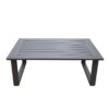 Colorado - Outdoor Patio Furniture - Brown Cast Aluminum Modern Rectangular Coffee Table - Brown - Image 2