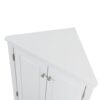 Triangle Bathroom Storage Cabinet With Adjustable Shelves, Freestanding Floor Cabinet For Home Kitchen - White - Image 26