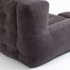 Fluffy Bean Bag Chair, Comfortable Bean Bag For Adults And Children, Super Soft Lazy Sofa Chair With Memory Foam And Ottoman, Indoor Modern Focus Bean Bag Chair For Living Room, Bedroom, Apartment - Black - Image 8