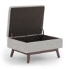 Owen - Coffee Table Storage Ottoman - Cloud Gray - Image 2