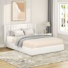 Anda - Queen Boucle Upholstered Platform Bed With Patented 4 Drawers Storage - Ivory - Image 5