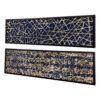Rectangular Shaped Rice Paper Shadow Box Decor Wall Art, Transitional Style Wall Decor (Set of 2) - White / Blue - Image 8