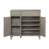 Dauphin - Handpainted Entryway Storage Cabinet - Gray Cashmere - Image 3
