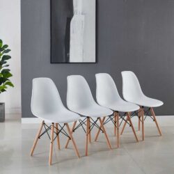 Chair, KD Leg (Set of 4) - White