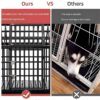 Heavy Duty Dog Crate Large Dog Cage Strong Metal Dog Kennels And Crates For Large Dogs With 4 Lockable Wheels - Black - Image 4