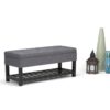 Saxon - Storage Ottoman Bench - Slate Gray - Image 9
